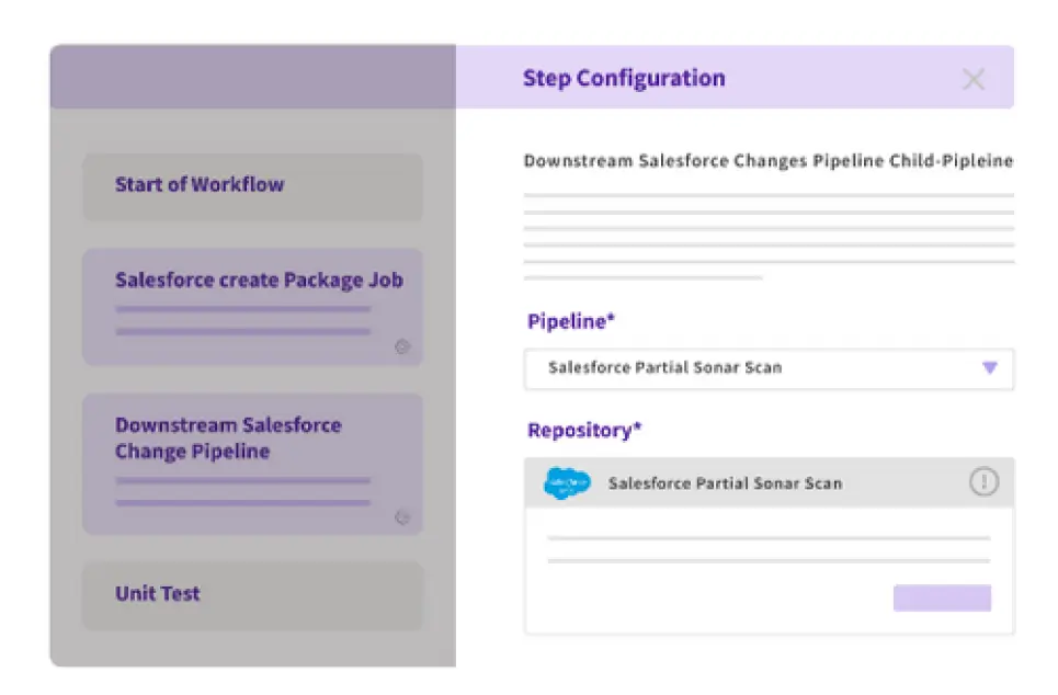 Salesforce Step Configuration